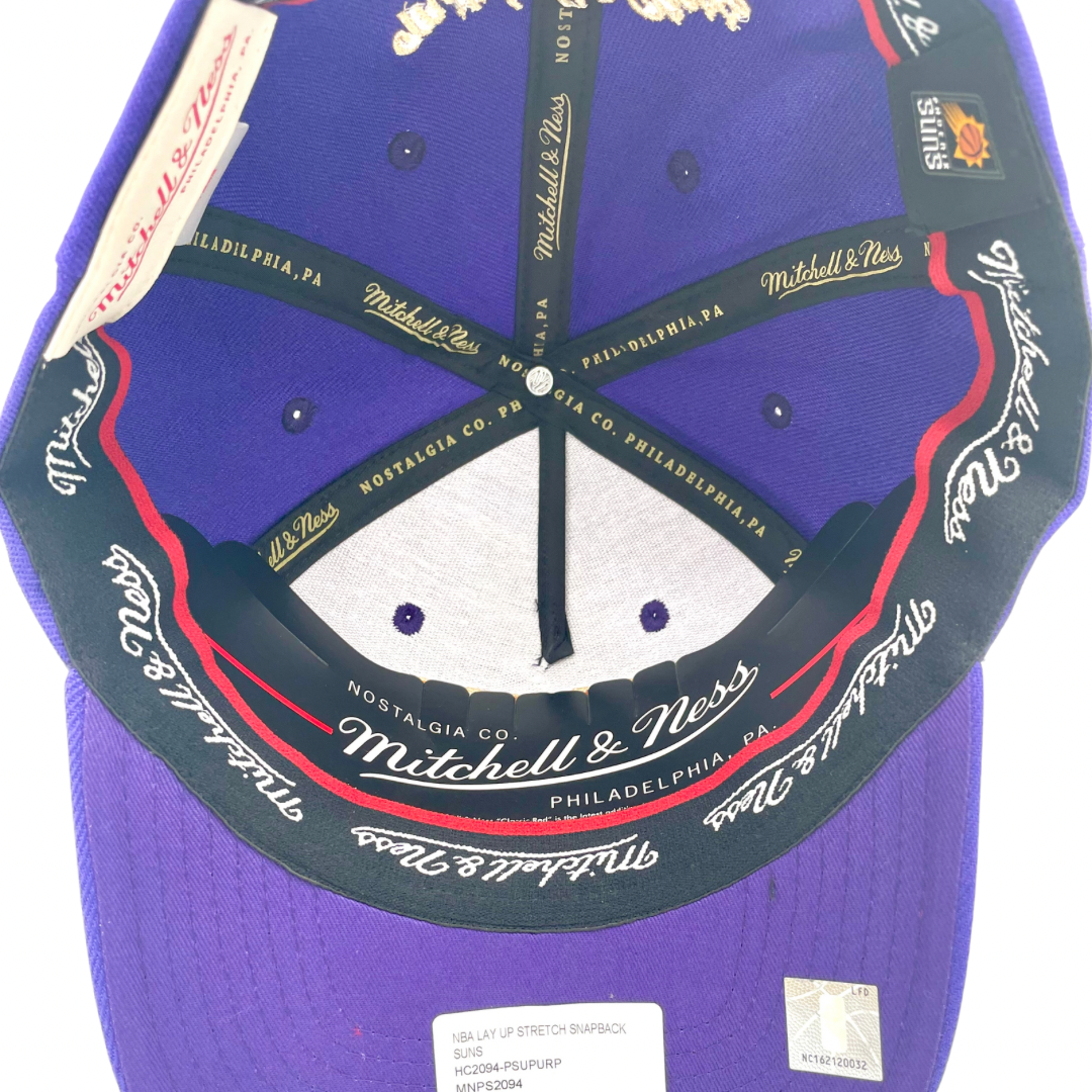 Phoenix Suns Hat - NBA Purple Lay up Stretch Classic Redline Snapback Cap - Mitchell & Ness